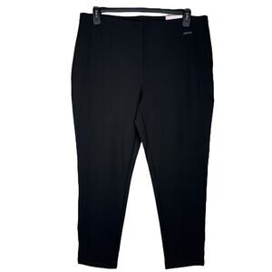 Rafaella X-Large Slim Leg Slimming Fit Ponte Pants Stretch Flat Front Pull-On